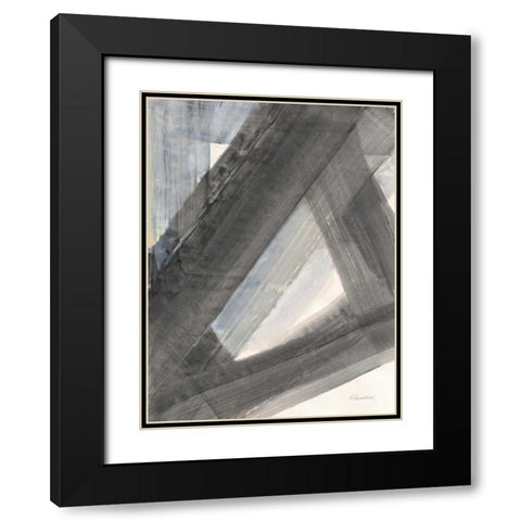 Under the Bridge I Black Modern Wood Framed Art Print with Double Matting by Hristova, Albena