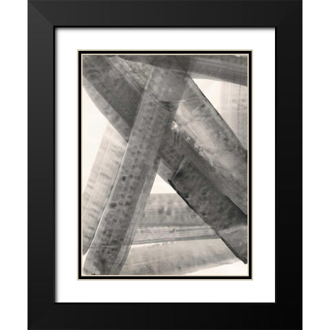 Under the Bridge II Black Modern Wood Framed Art Print with Double Matting by Hristova, Albena