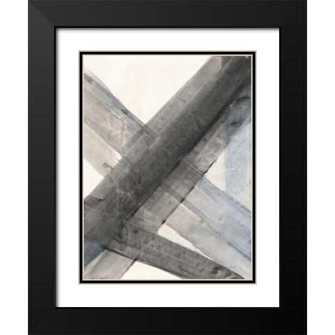 Under the Bridge III Black Modern Wood Framed Art Print with Double Matting by Hristova, Albena