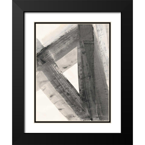 Under the Bridge IV Black Modern Wood Framed Art Print with Double Matting by Hristova, Albena