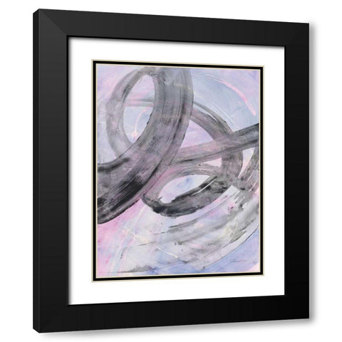 In the Mix III Black Modern Wood Framed Art Print with Double Matting by Hristova, Albena