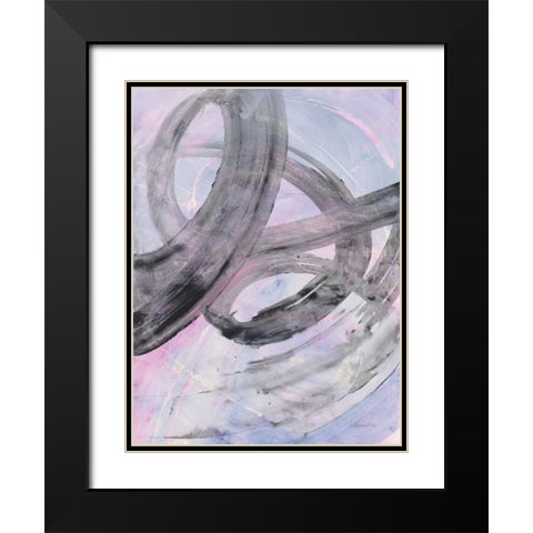 In the Mix III Black Modern Wood Framed Art Print with Double Matting by Hristova, Albena