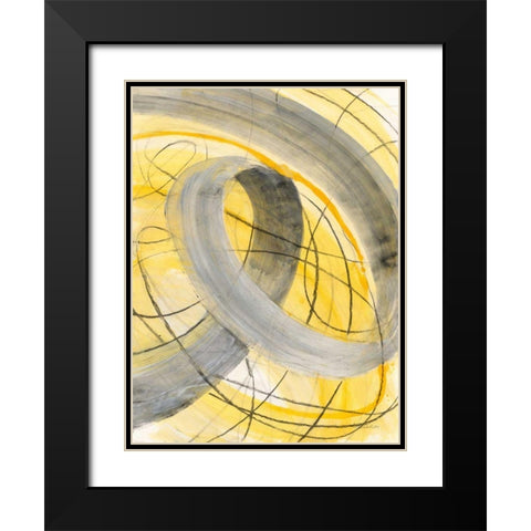 In the Mix IV Black Modern Wood Framed Art Print with Double Matting by Hristova, Albena