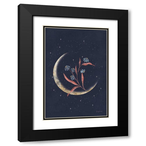 Luna II Black Modern Wood Framed Art Print with Double Matting by Thorns, Becky