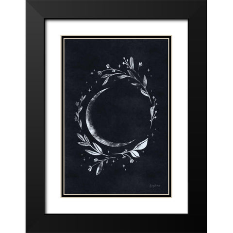 Lunar I Black Modern Wood Framed Art Print with Double Matting by Thorns, Becky