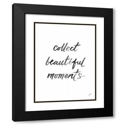 Collect Beautiful Moments Black Modern Wood Framed Art Print with Double Matting by Panganiban, Karyn