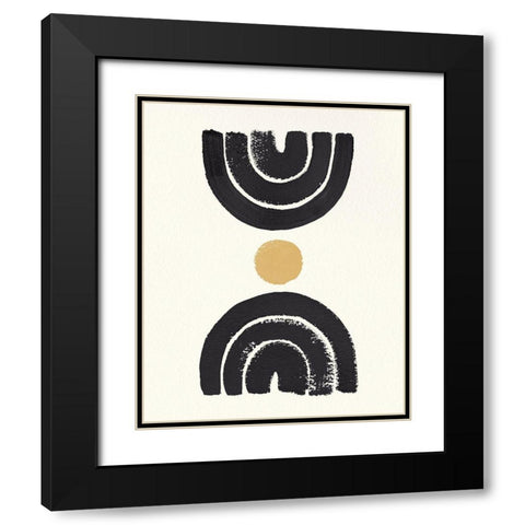 Desert Rainbows I Dark Black Modern Wood Framed Art Print with Double Matting by Hershey, Moira
