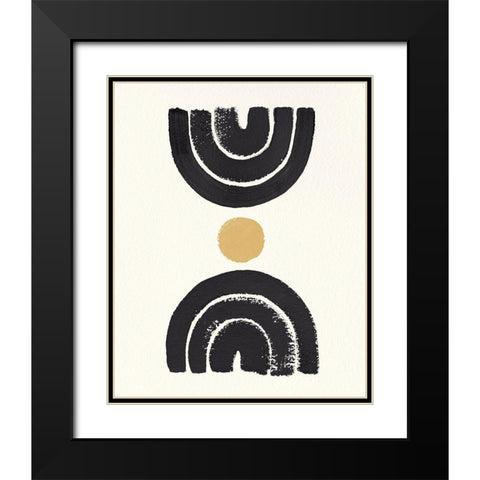 Desert Rainbows I Dark Black Modern Wood Framed Art Print with Double Matting by Hershey, Moira