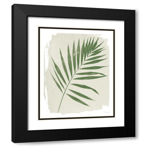 Nature By the Lake Frond II Cream Black Modern Wood Framed Art Print with Double Matting by Rhue, Piper
