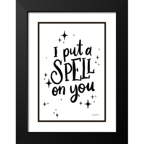 Sophisticated Spooky III BW Black Modern Wood Framed Art Print with Double Matting by Thorns, Becky