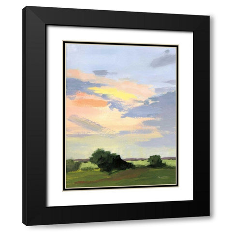 Skylight II Black Modern Wood Framed Art Print with Double Matting by Munger, Pamela
