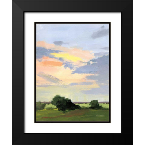 Skylight II Black Modern Wood Framed Art Print with Double Matting by Munger, Pamela