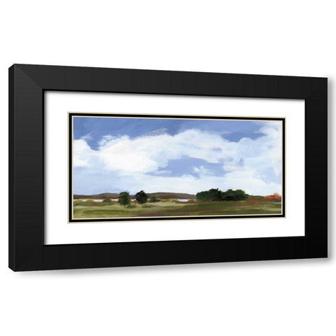 Catcalling Clouds Black Modern Wood Framed Art Print with Double Matting by Munger, Pamela