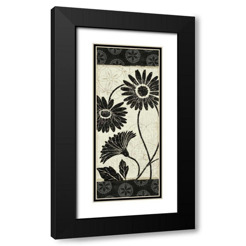 Influence III Black Modern Wood Framed Art Print with Double Matting by Brissonnet, Daphne
