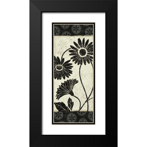 Influence III Black Modern Wood Framed Art Print with Double Matting by Brissonnet, Daphne