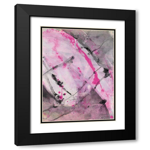 Cracks in the Earth II Black Modern Wood Framed Art Print with Double Matting by Hristova, Albena