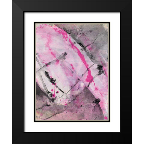 Cracks in the Earth II Black Modern Wood Framed Art Print with Double Matting by Hristova, Albena