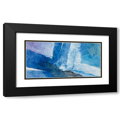 Intersect I Black Modern Wood Framed Art Print with Double Matting by Hristova, Albena