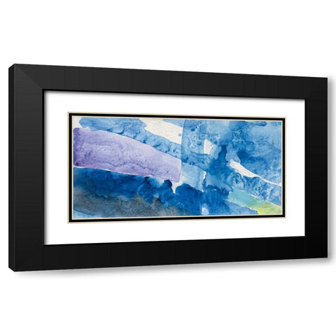 Intersect II Black Modern Wood Framed Art Print with Double Matting by Hristova, Albena