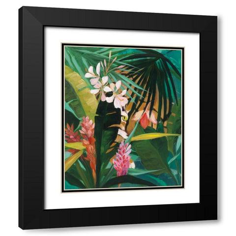 Hidden Jungle I Black Modern Wood Framed Art Print with Double Matting by Purinton, Julia