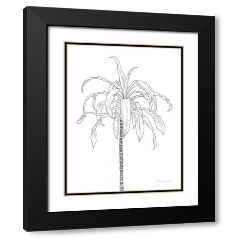 Sketched Tree I Black Modern Wood Framed Art Print with Double Matting by Miller, Sara Zieve