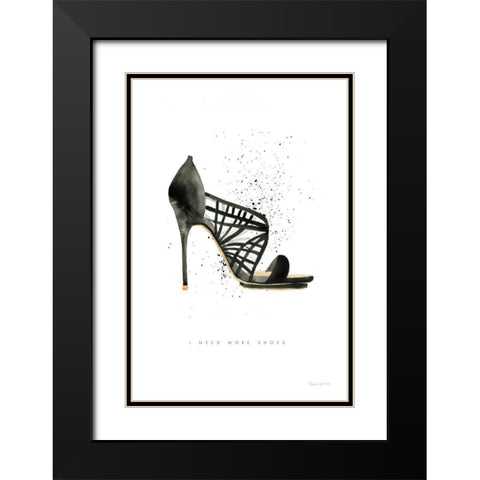 Stiletto Style I Black Modern Wood Framed Art Print with Double Matting by Charro, Mercedes Lopez