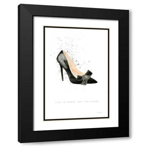 Stiletto Style III Black Modern Wood Framed Art Print with Double Matting by Charro, Mercedes Lopez