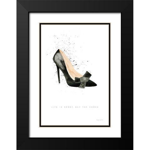 Stiletto Style III Black Modern Wood Framed Art Print with Double Matting by Charro, Mercedes Lopez