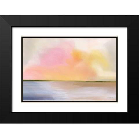 Cotton Candy Beach Black Modern Wood Framed Art Print with Double Matting by Charro, Mercedes Lopez