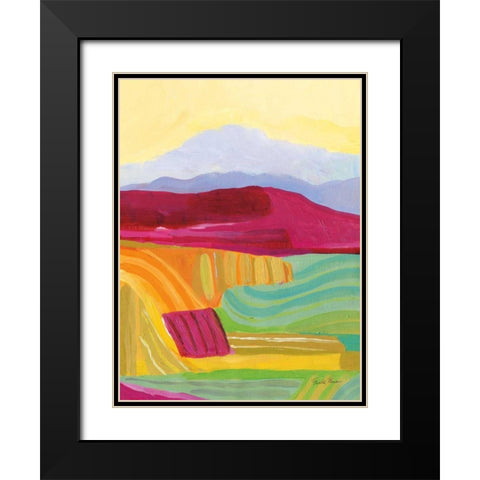 Sunny Landscape I Black Modern Wood Framed Art Print with Double Matting by Zaman, Farida