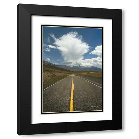 Highway 93 in Idaho Black Modern Wood Framed Art Print with Double Matting by Majchrowicz, Alan