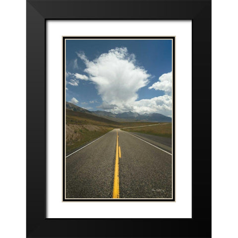 Highway 93 in Idaho Black Modern Wood Framed Art Print with Double Matting by Majchrowicz, Alan
