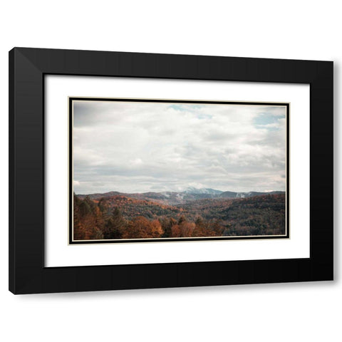 Autumn Hills I Black Modern Wood Framed Art Print with Double Matting by Marshall, Laura