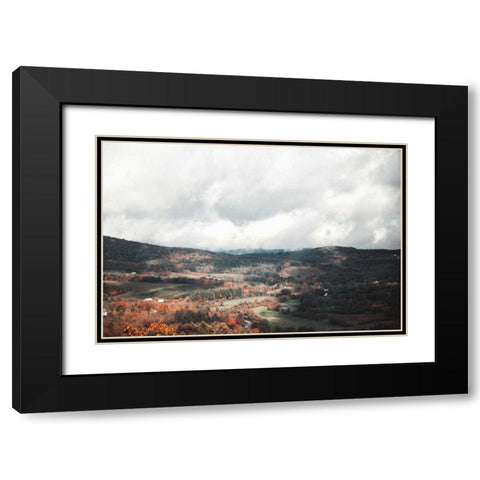 Autumn Hills II Black Modern Wood Framed Art Print with Double Matting by Marshall, Laura