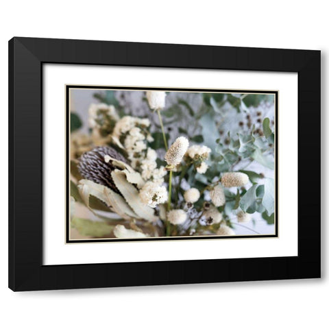 Eucalyptus Arrangement Detail I Black Modern Wood Framed Art Print with Double Matting by Catterall, Elise