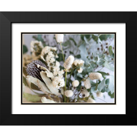 Eucalyptus Arrangement Detail I Black Modern Wood Framed Art Print with Double Matting by Catterall, Elise