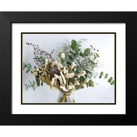 Eucalyptus Arrangement Black Modern Wood Framed Art Print with Double Matting by Catterall, Elise