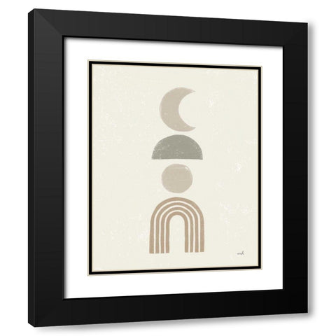 Minimalist Boho I Neutral Black Modern Wood Framed Art Print with Double Matting by Hershey, Moira