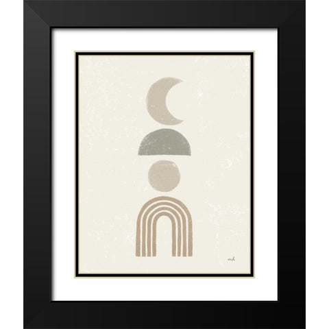 Minimalist Boho I Neutral Black Modern Wood Framed Art Print with Double Matting by Hershey, Moira