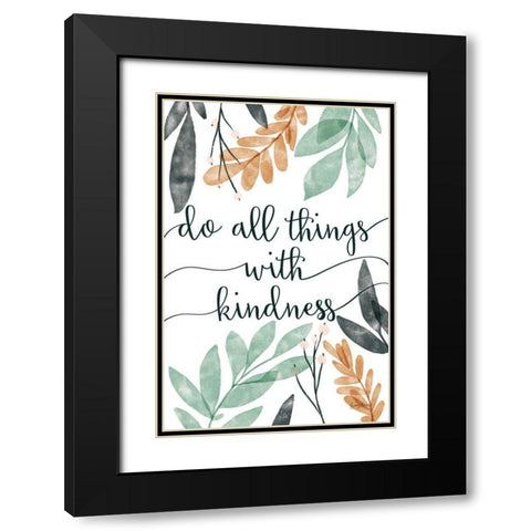 Sage Sayings IV Black Modern Wood Framed Art Print with Double Matting by Thorns, Becky