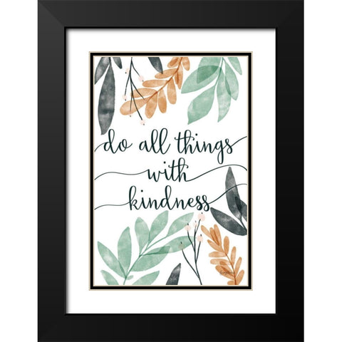 Sage Sayings IV Black Modern Wood Framed Art Print with Double Matting by Thorns, Becky
