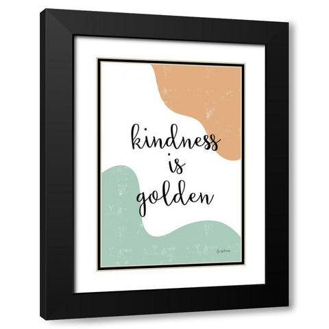 Kindness Black Modern Wood Framed Art Print with Double Matting by Thorns, Becky