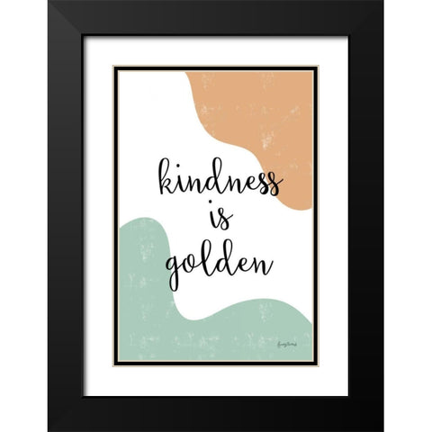 Kindness Black Modern Wood Framed Art Print with Double Matting by Thorns, Becky