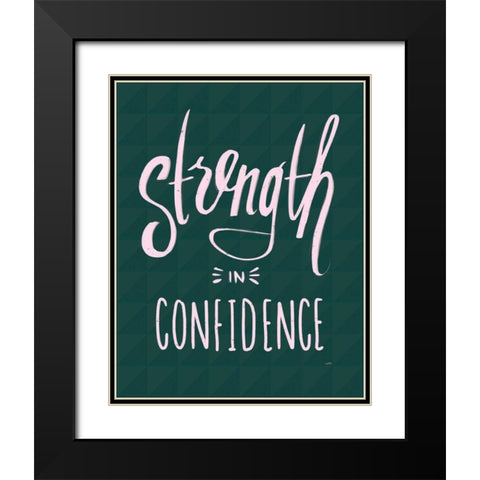 Strength I Black Modern Wood Framed Art Print with Double Matting by York, Leah