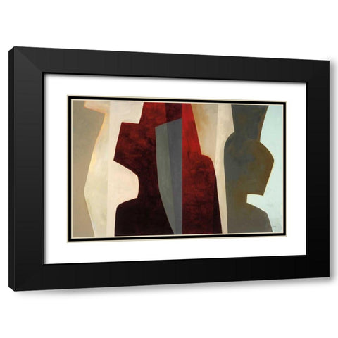 Canyon I Black Modern Wood Framed Art Print with Double Matting by Davies, Jane