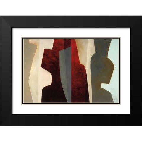 Canyon I Black Modern Wood Framed Art Print with Double Matting by Davies, Jane