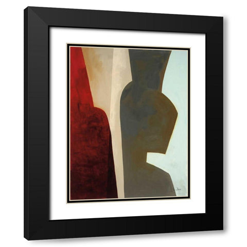 Canyon II Black Modern Wood Framed Art Print with Double Matting by Davies, Jane