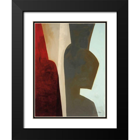 Canyon II Black Modern Wood Framed Art Print with Double Matting by Davies, Jane