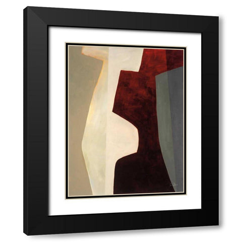 Canyon III Black Modern Wood Framed Art Print with Double Matting by Davies, Jane