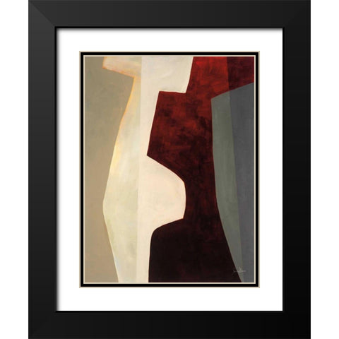 Canyon III Black Modern Wood Framed Art Print with Double Matting by Davies, Jane